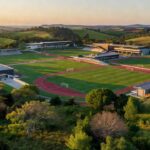 Futuro Complexo Esportivo de Extrema, Minas Gerais, com campos e instalações modernas