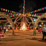 Celebração de São João com quadrilha em Vilhena, Rondônia