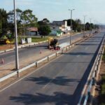 Instalação de guard rails em avenidas de Vilhena