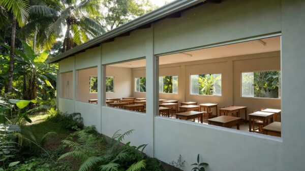 Novas salas de aula da Escola Municipal Maria de Jesus Grilo em Machadinho do Oeste