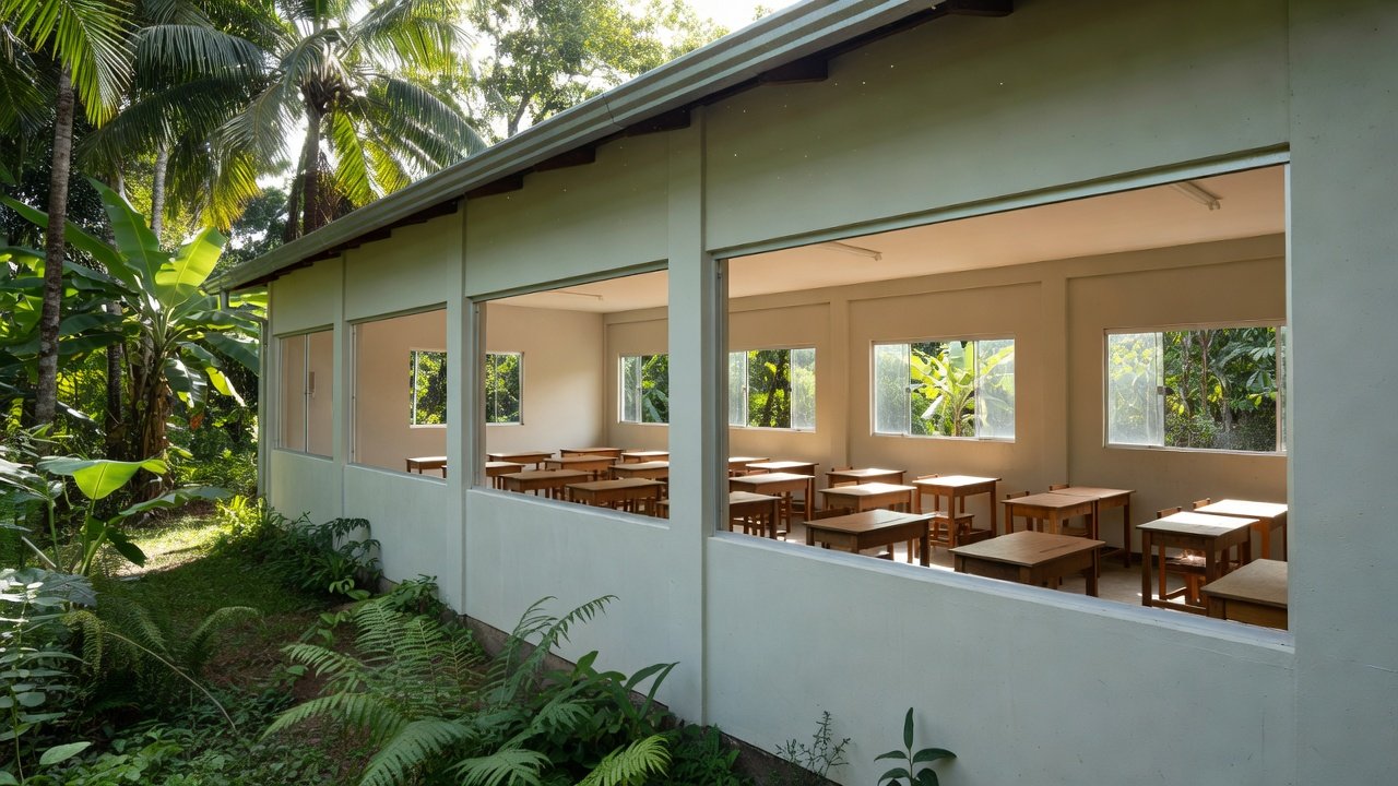 Novas salas de aula da Escola Municipal Maria de Jesus Grilo em Machadinho do Oeste