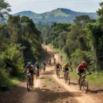 Prova de mountain bike no Circuito Vilhenense em Vilhena, Rondônia