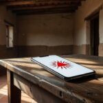 Smartphone Android com alerta de terremoto na Venezuela