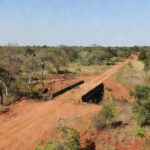 Estrada vicinal e ponte em recuperação em Colorado do Oeste, Rondônia