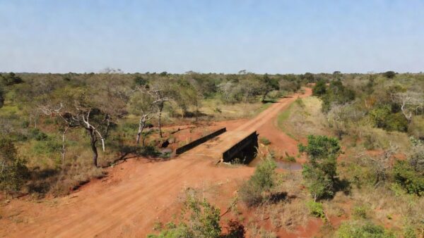 Estrada vicinal e ponte em recuperação em Colorado do Oeste, Rondônia