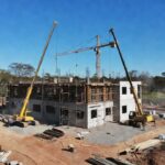 Obra de construção da UBS Porte V e Central do SAMU em Vilhena, Rondônia