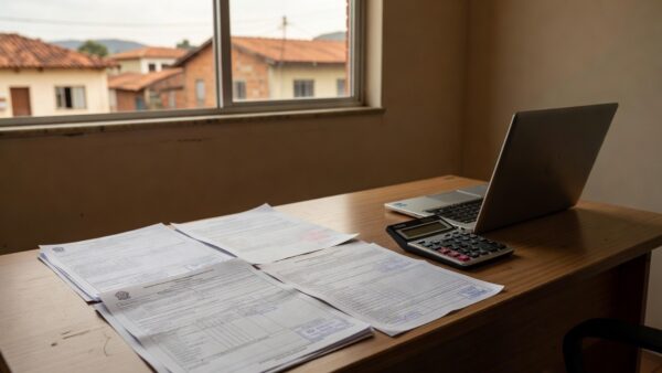 Mesa com documentos para abrir MEI ou empresa em Vilhena