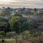 Vista panorâmica de Vilhena em Rondônia com clima frio devido à altitude