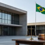 Tribunal brasileiro simbolizando lei que endurece penas para furto, roubo e estelionato
