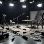 Estúdio de TV brasileiro invadido com equipamentos danificados