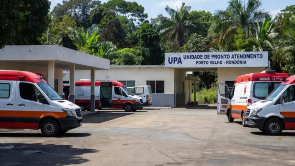 UPA de Porto Velho com ambulâncias para transferência de pacientes