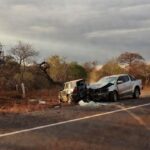 Acidente de trânsito em rodovia no Mato Grosso com veículos danificados
