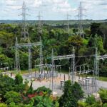 Subestação de energia em Rondônia representando acordo de dívida de ICMS entre governo e Energisa