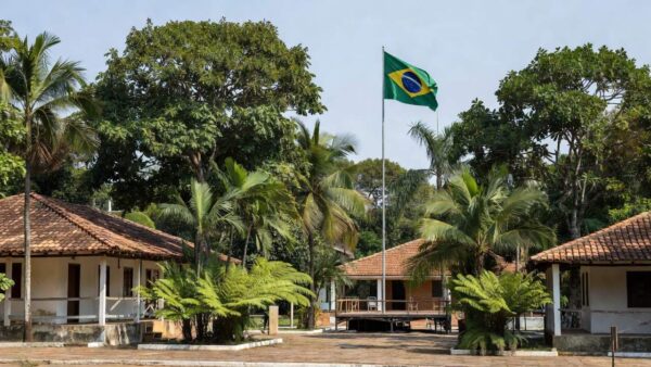 Praça em Vilhena durante lançamento de pré-candidatura ao Governo de Rondônia