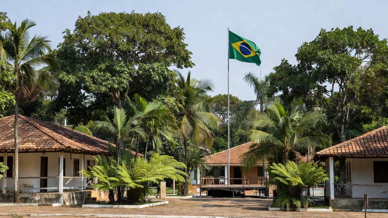 Praça em Vilhena durante lançamento de pré-candidatura ao Governo de Rondônia