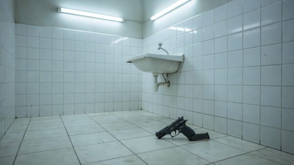 O caso será investigado pela Polícia Civil para apurar a origem da arma e as circunstâncias em que ela foi deixada no local