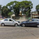 Colisão entre dois carros de aplicativos em Porto Velho, Rondônia