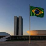 Congresso Nacional em Brasília representando candidatura ao Senado
