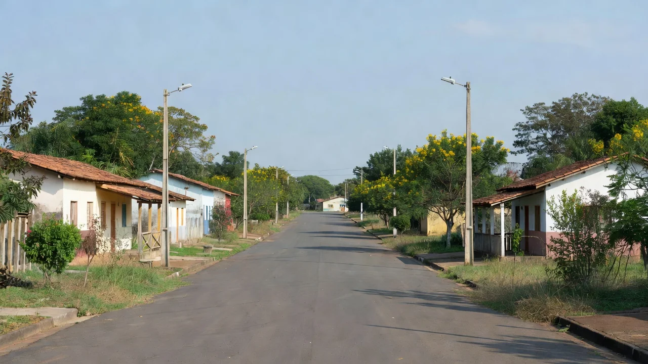 Ruas de Corumbiara em Rondônia representando demandas do Cone Sul