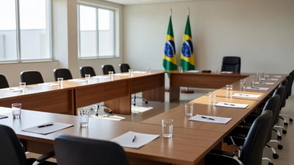 Sala de conferências para encontro de delegados do Sicoob Credisul em Vilhena