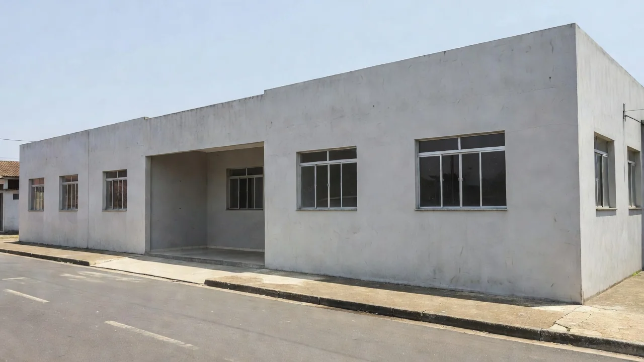 Fachada de fórum judicial em Vilhena, Rondônia, sobre atraso judicial.