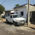 Carro bateu em Cabixi / Fotos: Extra de Rondônia