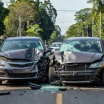 Colisão frontal de veículos na Avenida Cujubim em Porto Velho