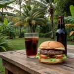 Combo de hambúrguer e Kitubaína do Quintal Burguer em Vilhena