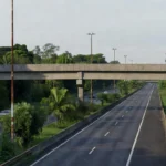 Passarela sobre BR-364 em Porto Velho, local de resgate.