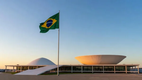 Congresso Nacional em Brasília representando convite para disputa ao Senado em 2026