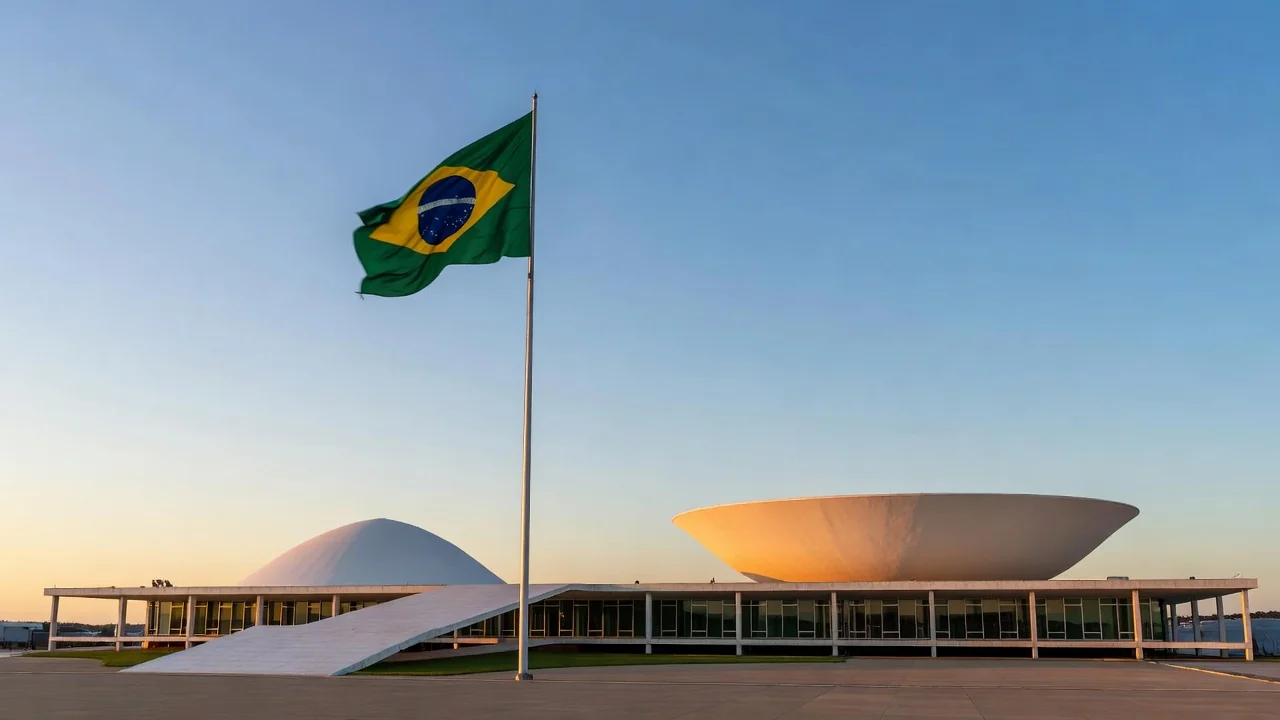 Congresso Nacional em Brasília representando convite para disputa ao Senado em 2026