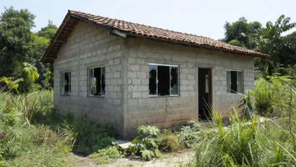 Casa em Vilhena com marcas de tiros após discussão de trânsito