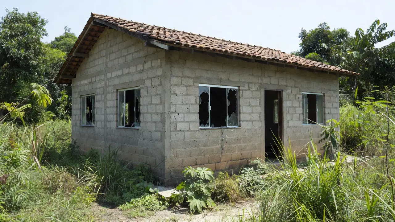 Casa em Vilhena com marcas de tiros após discussão de trânsito