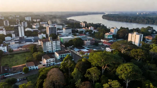 Vista panorâmica de Porto Velho, Rondônia, cenário eleitoral