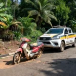 A motoneta foi apreendida e guinchada ao pátio da Ciretran