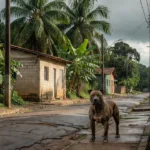 Pitbull em rua do bairro Cidade Nova em Porto Velho