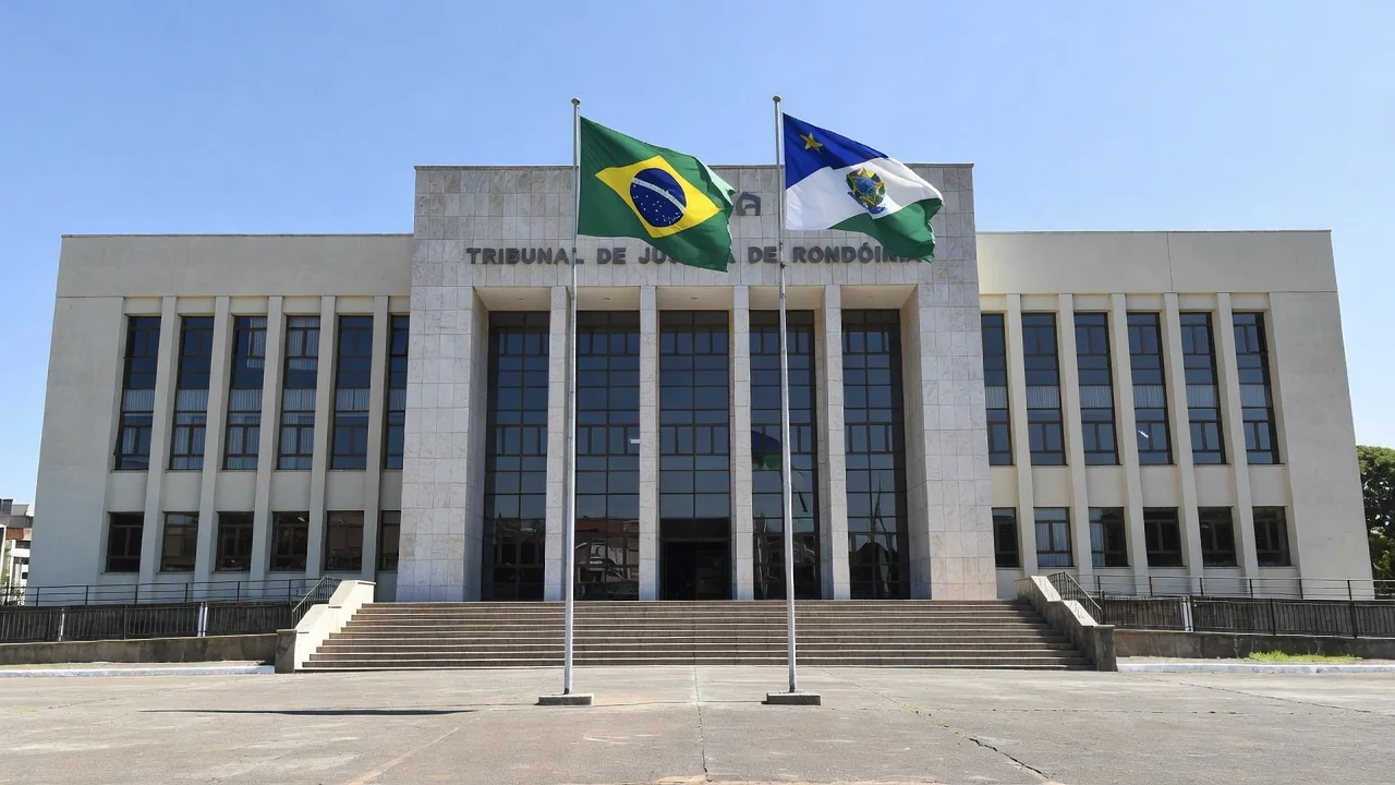 Fachada do Tribunal de Justiça de Rondônia representando decisão judicial sobre servidores