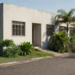 Fachada de unidade básica de saúde em Vilhena, Rondônia