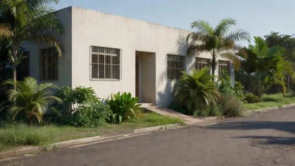 Fachada de unidade básica de saúde em Vilhena, Rondônia