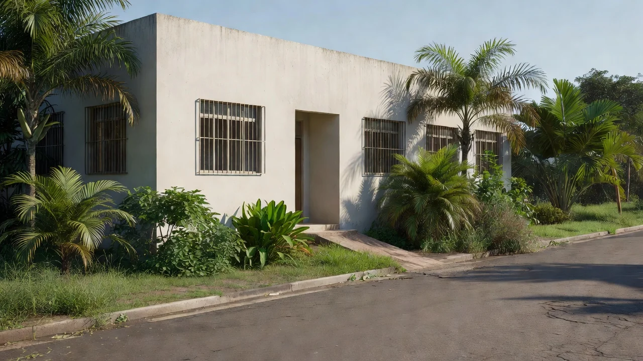 Fachada de unidade básica de saúde em Vilhena, Rondônia