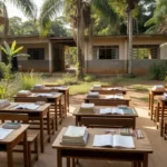 Escola pública em Vilhena, Rondônia, com materiais de ensino fundamental