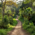 Trilha verde da Corrida Desafio Verde em Vilhena, Rondônia