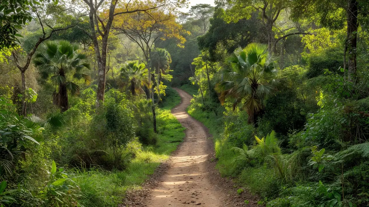 Trilha verde da Corrida Desafio Verde em Vilhena, Rondônia
