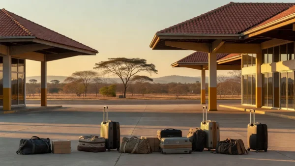 Aeroporto de Cuiabá recebendo voos de repatriação de crianças brasileiras