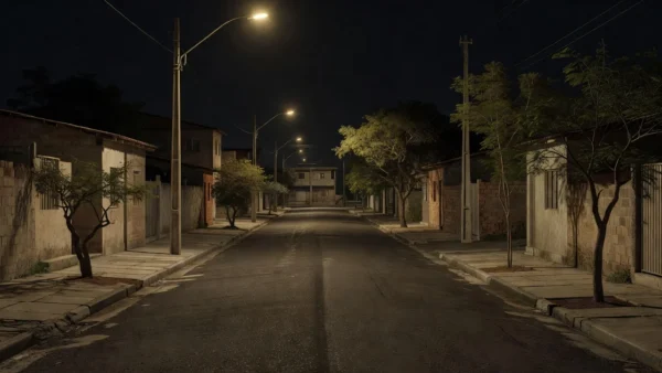 Rua residencial no Bairro Marcos Freire, Aracaju, local da briga e esfaqueamento