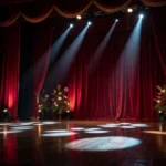 Palco glamouroso para concurso de miss em Vilhena, Rondônia
