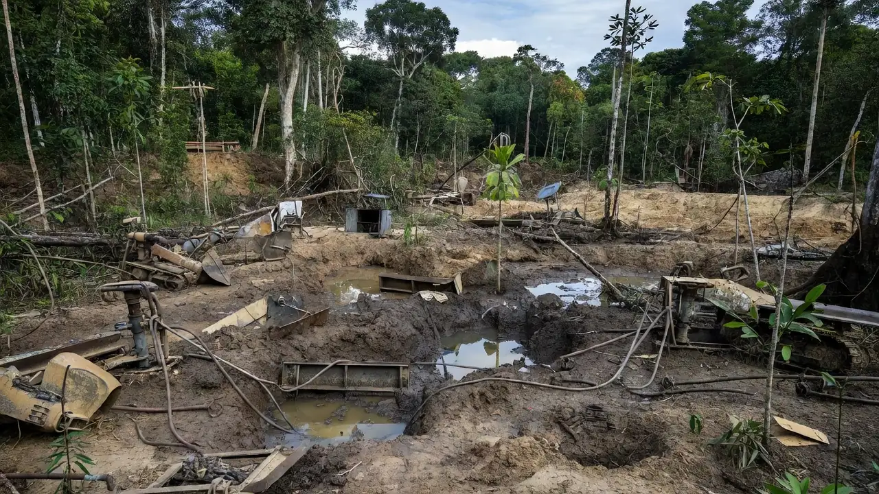Garimpo ilegal de diamantes em terras indígenas de Vilhena, Rondônia