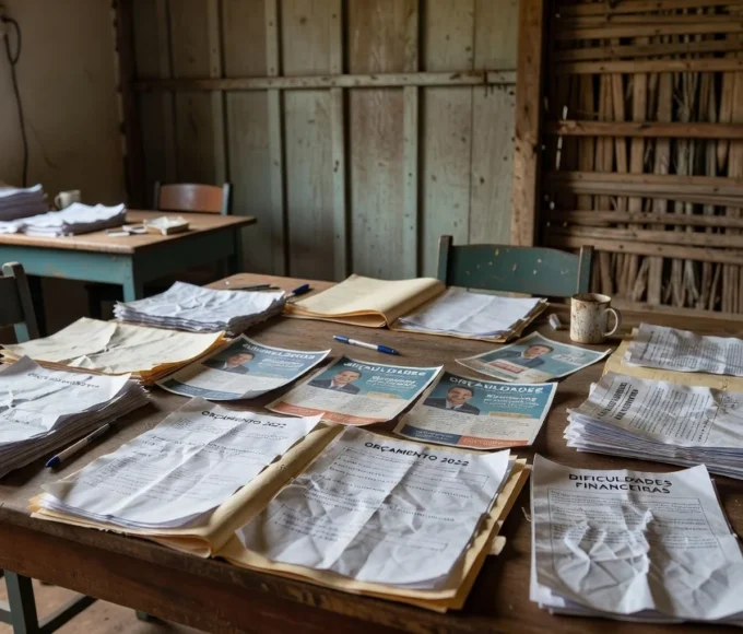 Materiais de campanha eleitoral em Rondônia com indícios de corte de verbas