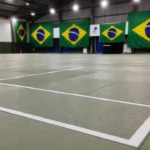 Tatami de judô no Campeonato Brasileiro Veteranos de Judô