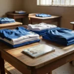 Cartão Uniforme Escolar e uniformes em escola pública de Vilhena